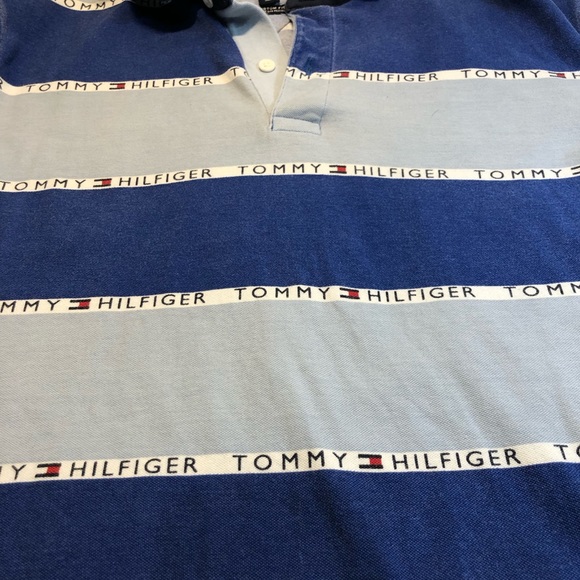 Tommy Hilfiger Polo Men’s Large blue custom fit - Picture 7 of 13